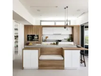 CUCINA ad isola Artigianale Pneuma SCONTATA 55%