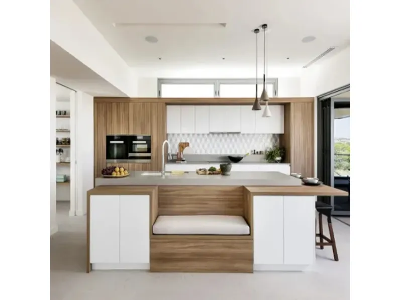 CUCINA ad isola Artigianale Pneuma SCONTATA 55%