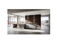 Cucina con isola in melaminico altri colori Q01 a prezzo ribassato