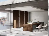 Cucina con isola in melaminico altri colori Q01 a prezzo ribassato