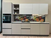 Cucina tortora design lineare Cucina ardue light brown Ar-due scontata