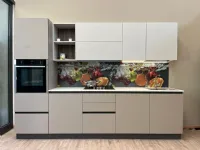 Cucina tortora design lineare Cucina ardue light brown Ar-due scontata