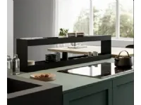 Cucina con penisola in melaminico grigia Alma 04 a prezzo scontato