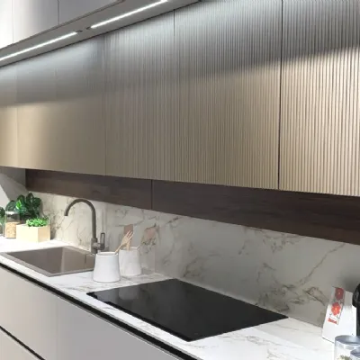 Cucina ad angolo in melaminico a prezzo ribassato 57%