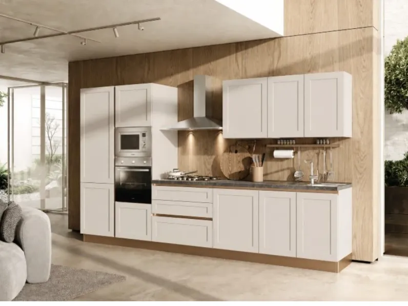 Cucina a PREZZI OUTLET in polimerico opaco Artigianale -50%