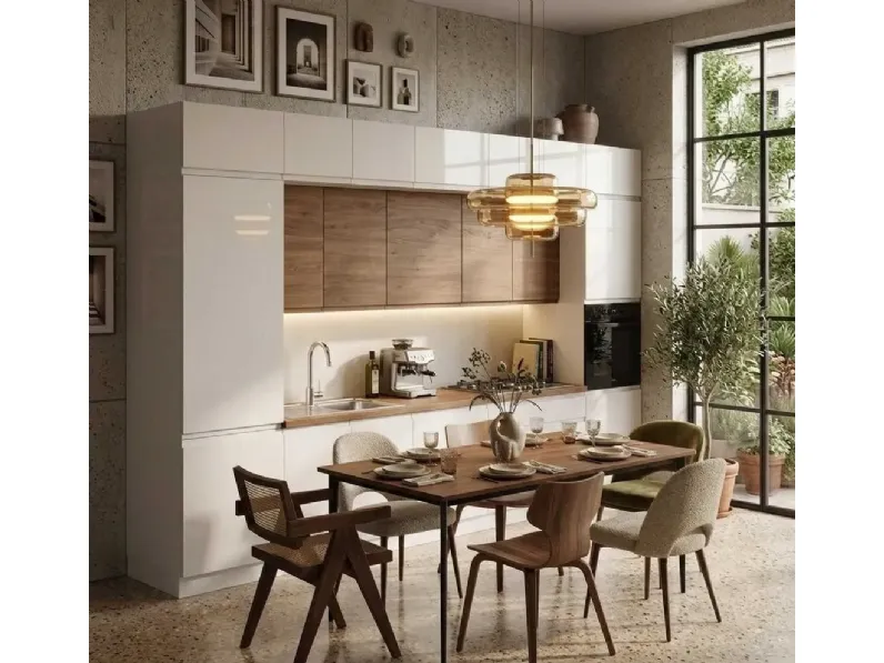Cucina a prezzo ribassato lineare moderna Kjelly Artigianale