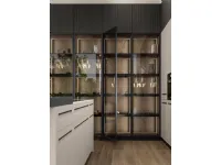 Cucina Arredo3 design ad angolo bianca in polimerico opaco Tekna 01