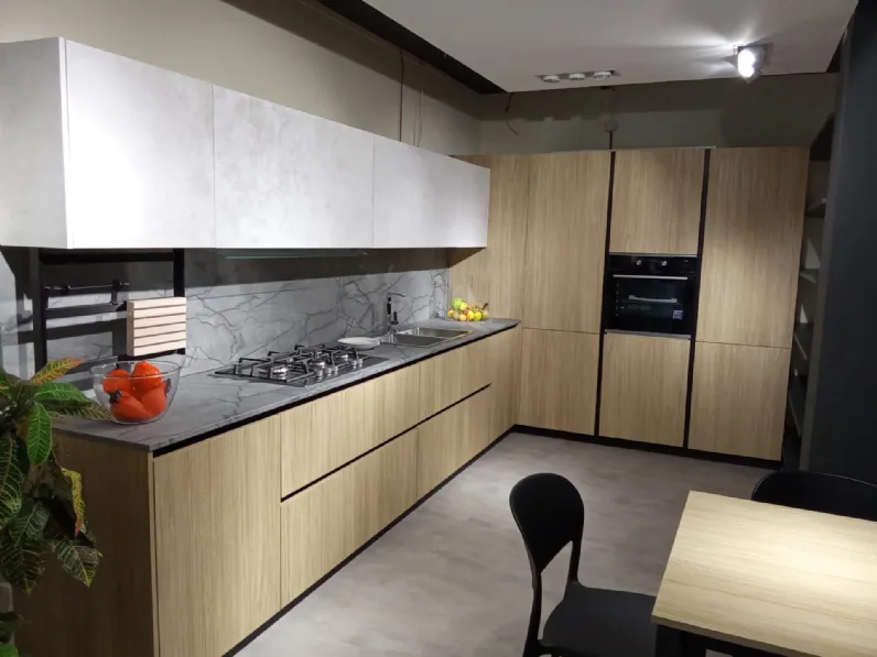 Cucina Xl rovere slavonia ad angolo Gm cucine con un ribasso imperdibile