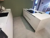 Cucina Area 22 lesmo moderna bianca Dibiesse con isola scontata 30%