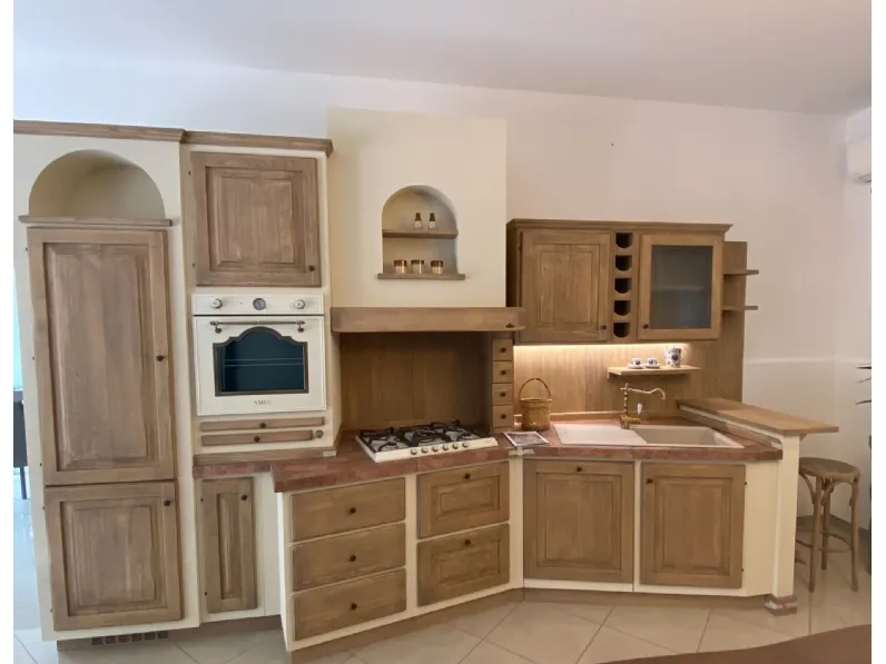 Cucina lineare country altri colori Zappalorto Paolina gianduia a soli 13900