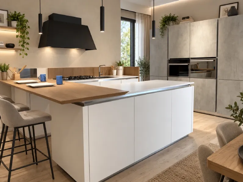 Cucina Gola di Euromobil in Offerta Outlet -50%