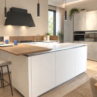 Cucina Gola di Euromobil in Offerta Outlet -50%