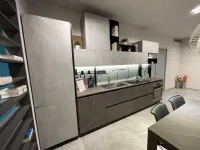 Cucina Liberamente moderna grigia Scavolini lineare scontata 40%