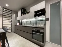 Cucina Liberamente moderna grigia Scavolini lineare scontata 40%
