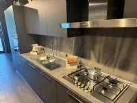 Cucina Creo moderna lineare altri colori in laminato materico Tablet