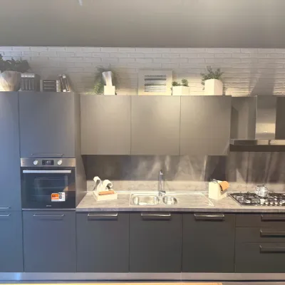 Cucina Creo moderna lineare altri colori in laminato materico Tablet