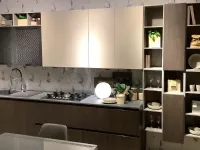 Cucina rovere moro moderna lineare Zen  Mobilturi in Offerta Outlet