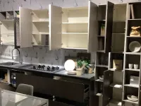 Cucina rovere moro moderna lineare Zen  Mobilturi in Offerta Outlet