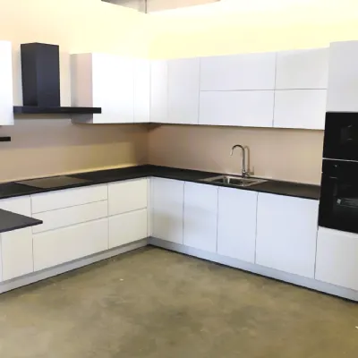 Cucina a prezzo scontato ad angolo moderna Gea pet Arrex