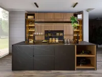 Cucina con isola in hpl altri colori Numa six 01 outlet a prezzo scontato