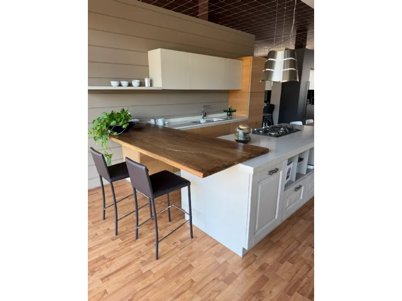 Cucina altri colori moderna con isola Zenzero e carola Arrex a soli 12800 Euro