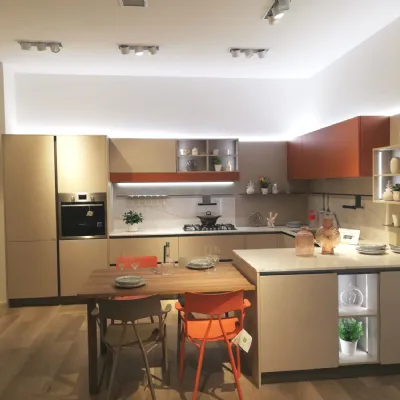 Cucina a prezzo scontato con penisola moderna Start time j Veneta cucine
