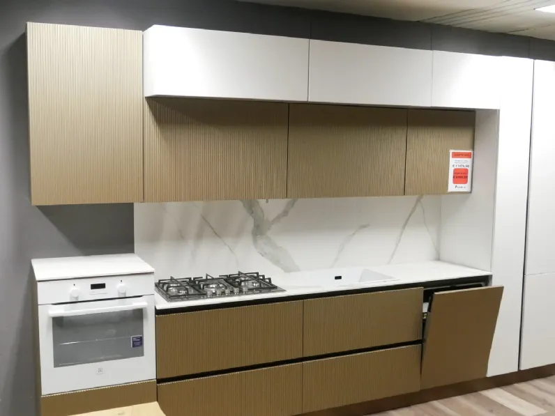 Cucina design lineare Cucina gaia onda Mobilturi a prezzo ribassato