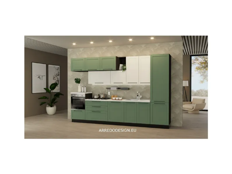 Cucina lineare moderna altri colori Net cucine Dora a soli 3840 Euro
