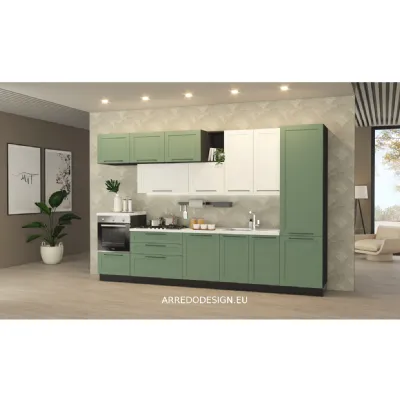 Cucina lineare in polimerico a prezzo scontato 50%