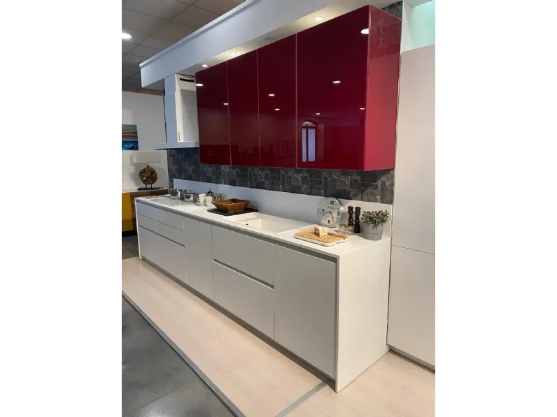 Cucina bianca moderna lineare Loft / al 32 Arrex a soli 10394 Euro