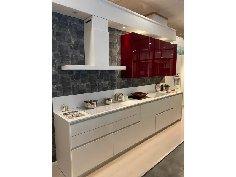 Cucina bianca moderna lineare Loft / al 32 Arrex a soli 10394 Euro