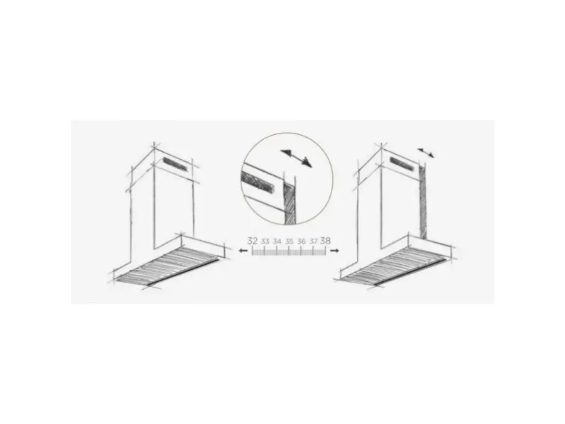 Cucina bianca moderna lineare Loft / al 32 Arrex a soli 10394 Euro