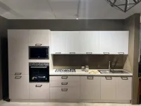 Cucina Sandy moderna tortora Mobilturi lineare scontata 38%