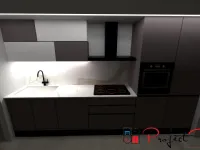 Cucina moderna lineare Silvia Artigianale a prezzo ribassato