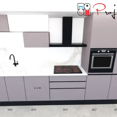 Cucina a prezzo scontato lineare moderna Silvia Artigianale