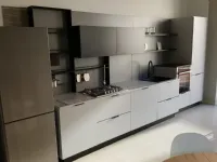 Cucina grigia moderna lineare Spring pro xl Dibiesse a soli 6900 Euro