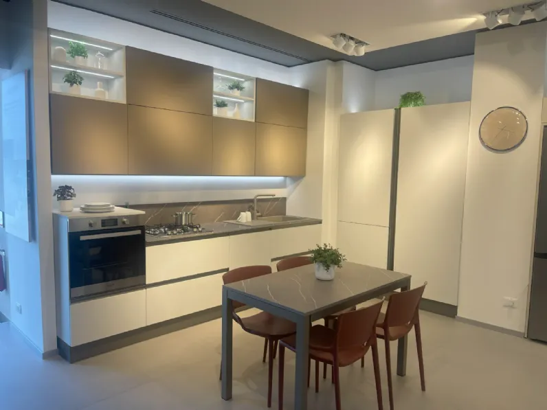 Cucina a prezzo ribassato lineare moderna Starttime presa Veneta cucine