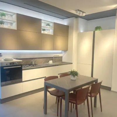 Cucina a prezzo ribassato lineare moderna Starttime presa Veneta cucine