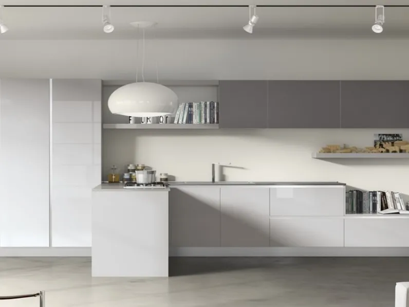 Cucina moderna ad angolo Abuc Essebi a prezzo ribassato