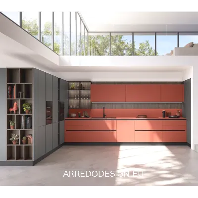 Cucina altri colori moderna ad angolo Easy Ar-due scontata