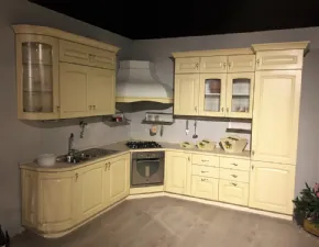Cucina angolare Anta massello laccata decap