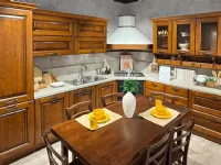 Cucina La casa moderna classica ad angolo noce in legno Panera