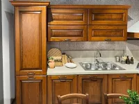 Cucina La casa moderna classica ad angolo noce in legno Panera
