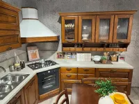 Cucina La casa moderna classica ad angolo noce in legno Panera