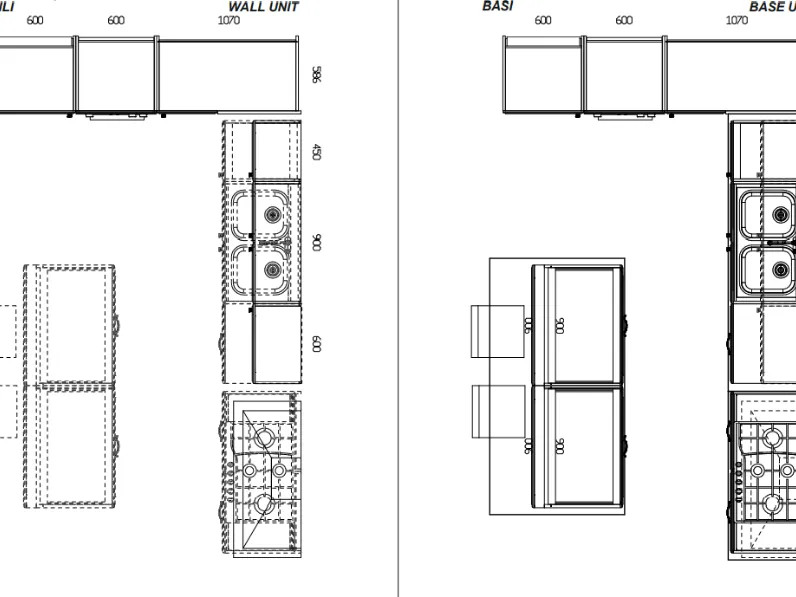 Cucina ad angolo country Baltimora Scavolini a prezzo scontato