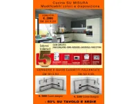 Cucina a PREZZI OUTLET in laminato materico Febal -58%