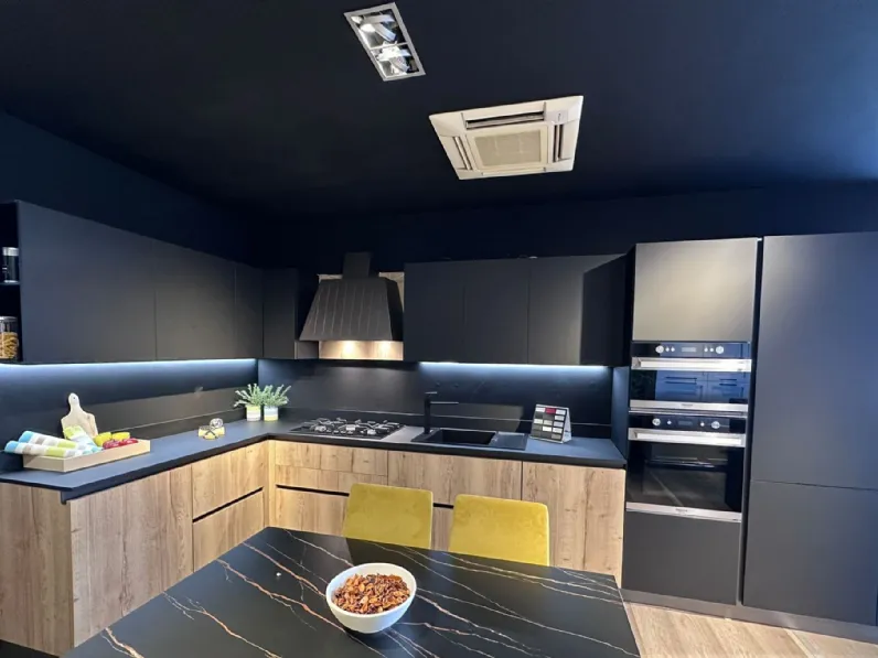 Cucina industriale altri colori Prima cucine ad angolo Domino  a soli 5328