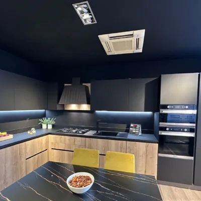 Cucina industriale altri colori Prima cucine ad angolo Domino  a soli 5328