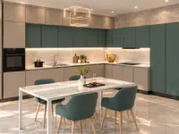 Cucina ad angolo in laccata opaco a prezzo ribassato 40%