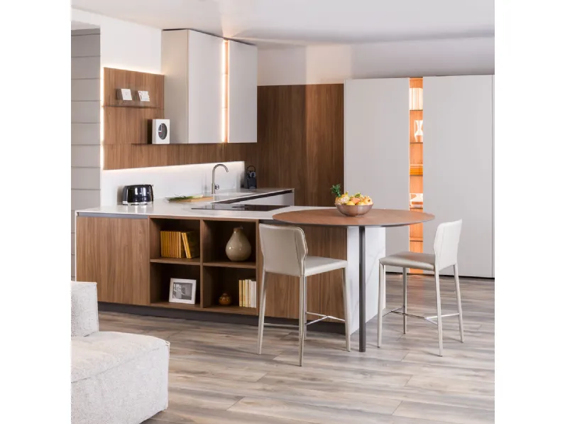 CUCINA ad angolo Diotti.com Plan 01 outlet SCONTATA 44%